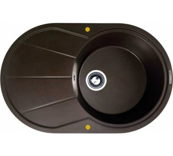 Изображение товара Кухонная мойка Zigmund & Shtain Kreis ov 770 b Швейцарский шоколад ЦБ-00000381