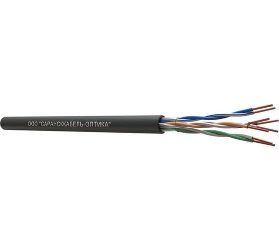 Изображение товара Cимметричный кабель связи СКО (Сарансккабель оптика) СКО U/UTP Сat 5e PE 4x2х0,52 Premium Outdoor 305м УТ-00001843