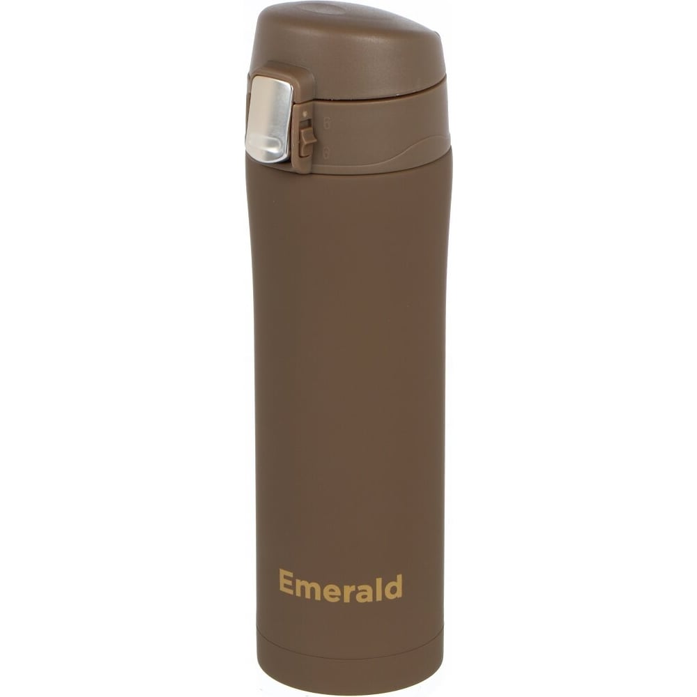 Изображение товара Термос DANIKS нерж 0.45 л коричневый колба нержавеющая сталь откидная пробка