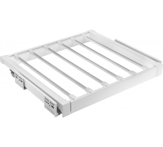 Изображение товара Вешалка для брюк GTV ELITE 600 мм, с доводчиком, белый WG-WSPOD60-10