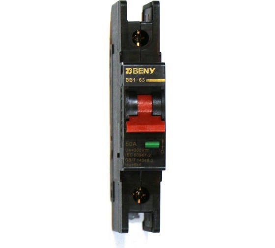 Изображение товара Выключатель автоматический постоянного тока ZJBeny 1P 50А 300V характеристика В, BB1-63 1P 50 300V
