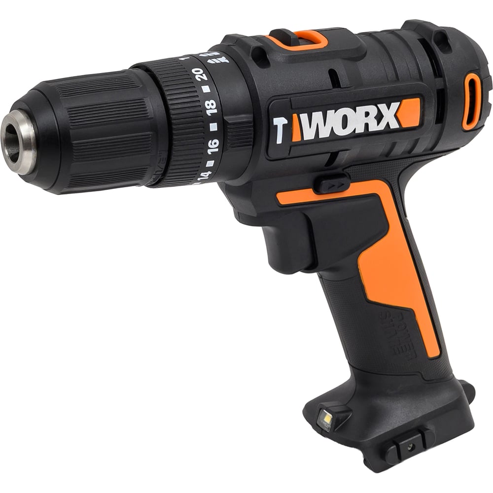Изображение товара Аккумуляторная дрель-шуруповерт WORX WX370.9 50 Нм 20 В без АКБ и ЗУ