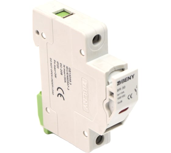 Изображение товара Держатель плавкой вставки ZJBeny 10x38 1000Вольт с индикацией срабатывания, BR-30