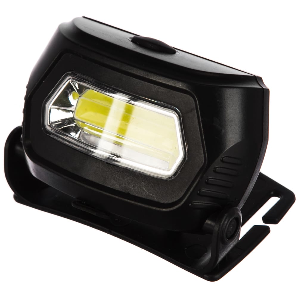 фото Налобный аккумуляторный фонарь, черный, cob 3вт, 3 режима, пластик ultraflash led5359 13803