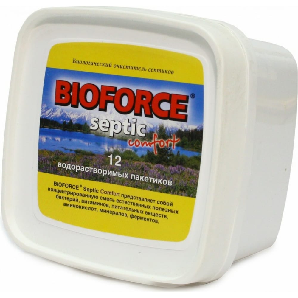 Биопрепарат для обслуживания септиков BIOFORCE биопрепарат горыныч бинарный для туалетов и выгребных ям 0 5л 3 пакетика по 30г