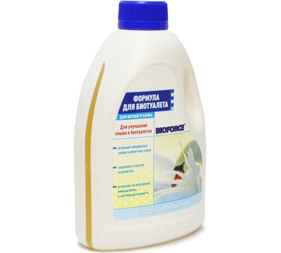 Изображение товара ФОРМУЛА для биотуалетов, для верхнего бачка, 1000 мл BIOFORCE bch-046