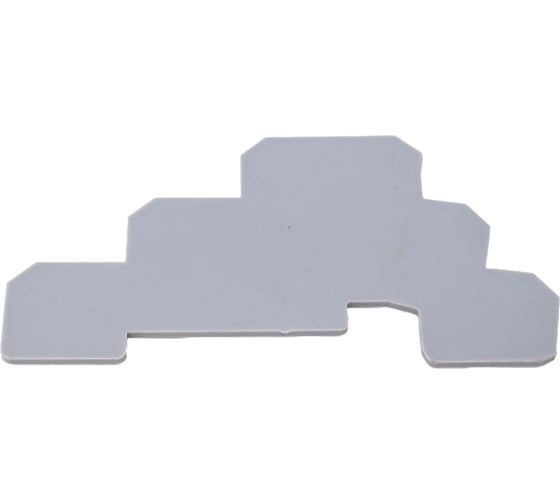 Изображение товара Торцевая заглушка для трехуровневых винтовых клемм MEYERTEC, серая (уп. 20 шт.) mtu-ptr 93473