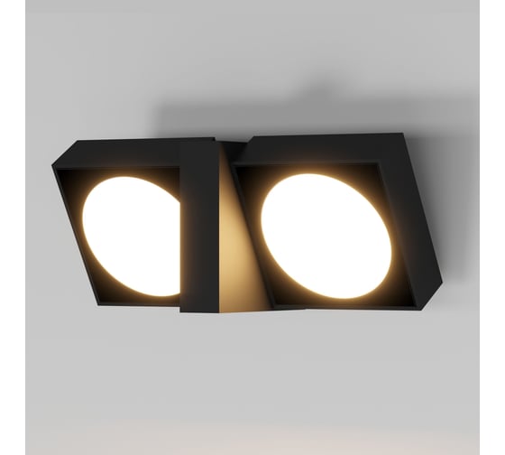 Изображение товара Садово-парковый светильник Elektrostandard с поворотными плафонами twin 35170/d черный a064384