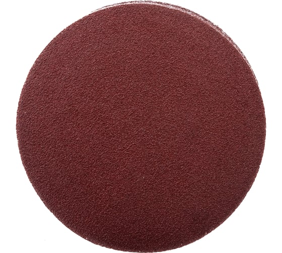 Изображение товара Круг шлифовальный на липучке по дереву/металлу 10 шт. (125 мм; P80; без отверстий) Gigant G-1012