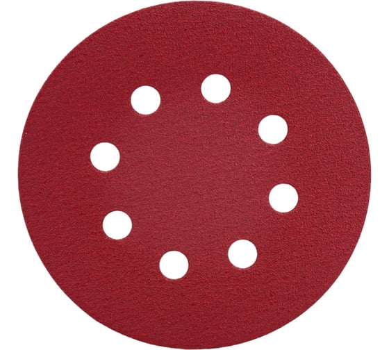 Изображение товара Круг шлифовальный на липучке по дереву/металлу 10 шт. (125 мм; P120; 8 отверстий) Gigant G-1020