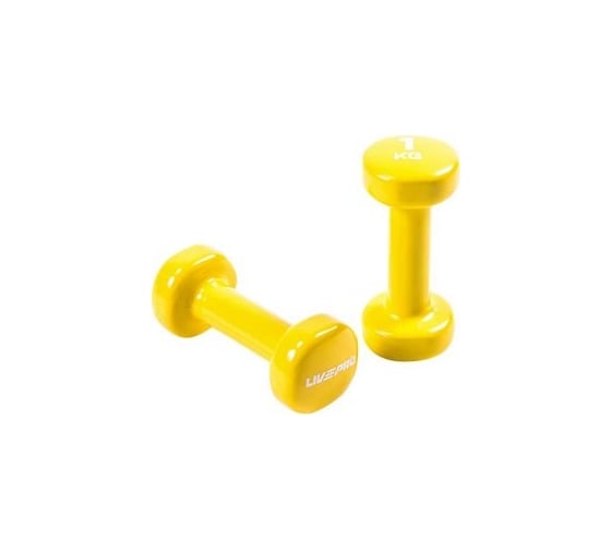 Изображение товара Гантели LIVEPRO для аэробики Colored Studio Dumbbell, 1 кг, желтый NL LP8076-1 YL-00-00