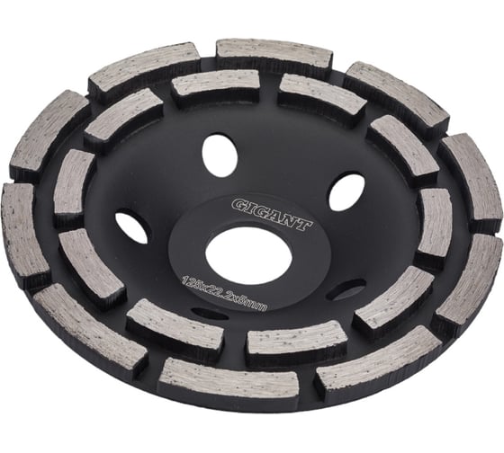 Изображение товара Чашка алмазная двухрядная (125х22.2х5 мм) Gigant G-1009