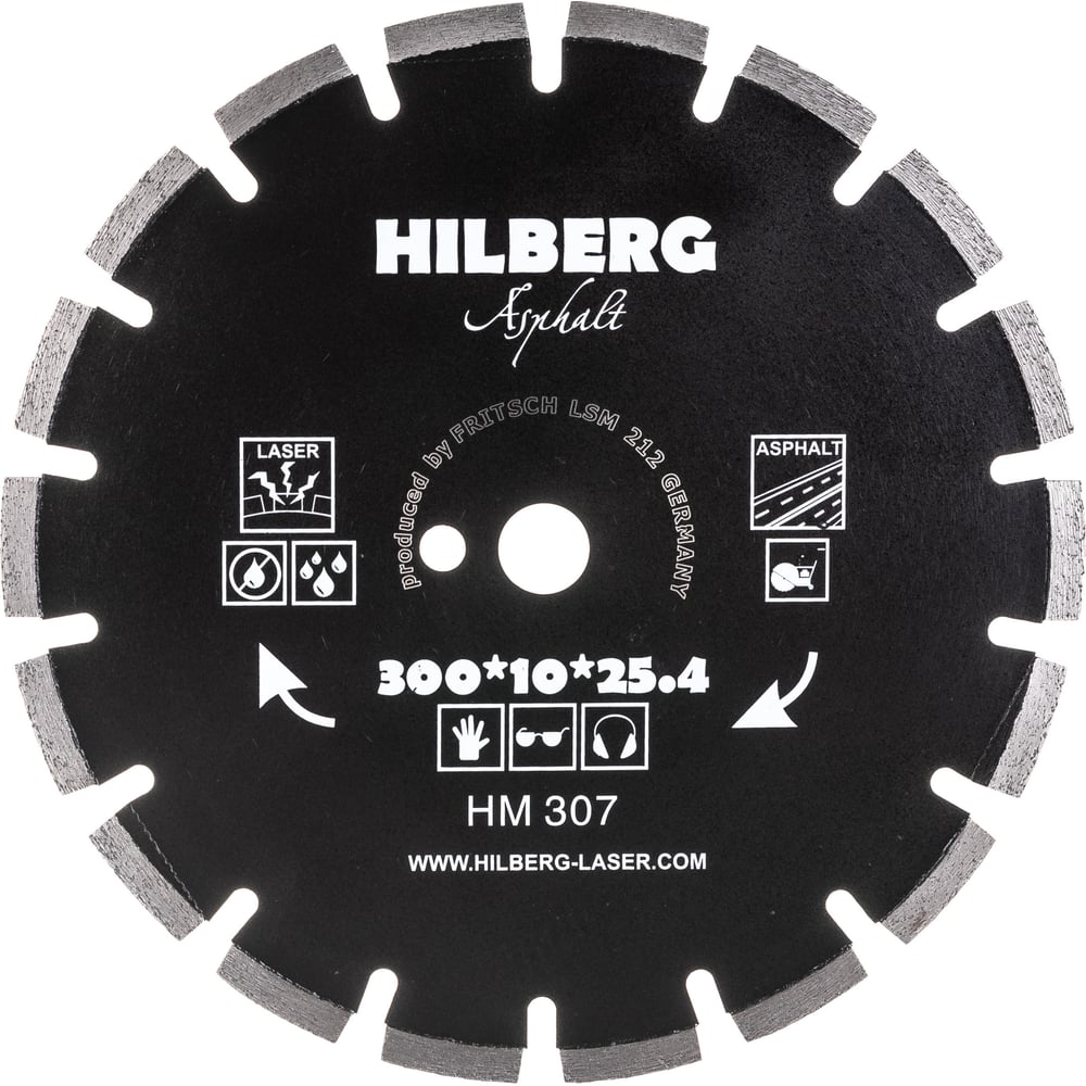 Изображение товара Диск алмазный отрезной Hard Materials 300мм сегментированный асфальт песчаник