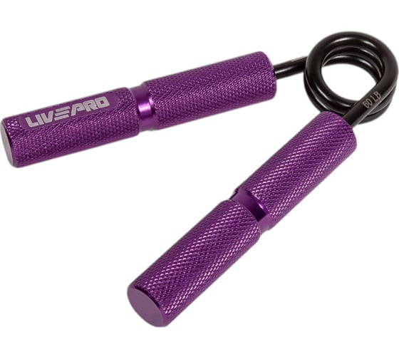 Изображение товара Эспандер LIVEPRO Aluminum Handle Grip, сопротивление 63, 5 кг, вес 210 г, диаметр пружины 6, 5 мм, синий NL LP8285-140 00-00-00