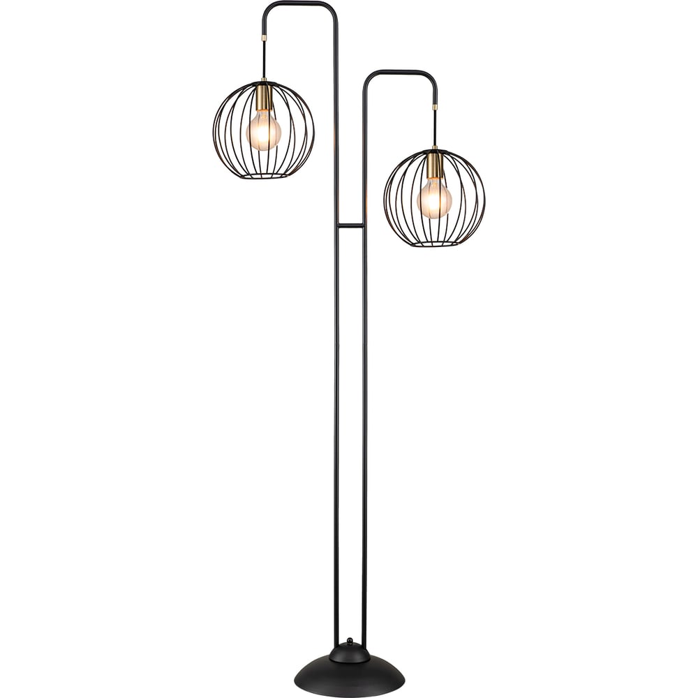 Напольный светильник ESCADA E27*60W Black/Brass 10176/2