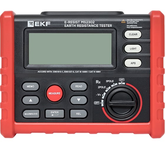 Изображение товара Цифровой измеритель сопротивления заземления EKF E-Resist Professional ms2302