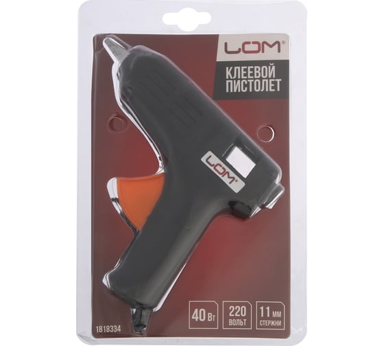 Изображение товара Клеевой пистолет ЛОМ 40 Вт, 220 В, 11 мм 1818334