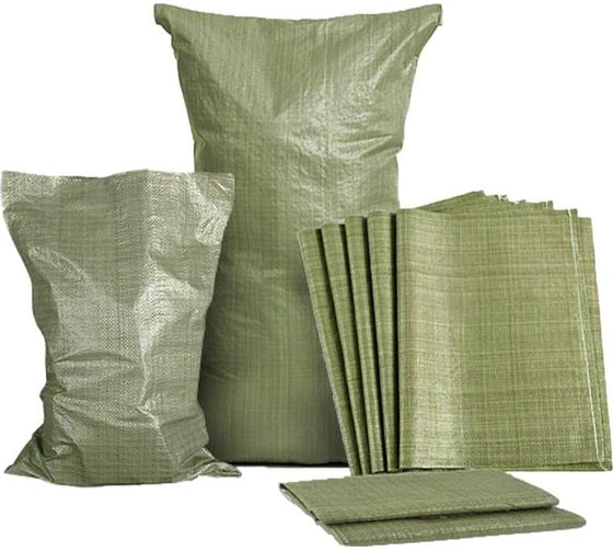 Изображение товара Мешок полипропиленовый зеленый 55x95 см, 40+/-2 г 100 шт FORT 00010014389 00-10014389