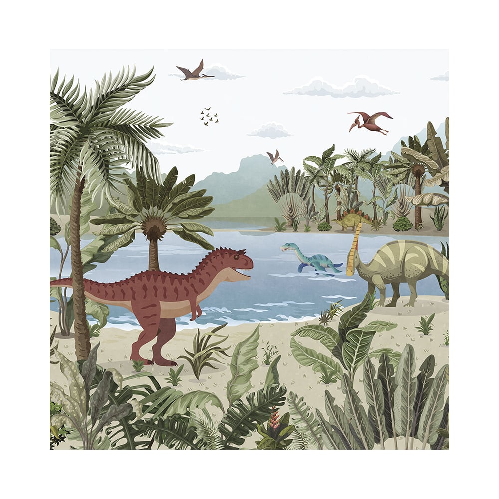 Изображение товара Фотообои ООО Ортограф 2,96x3 м OF_35081 с рисунком динозавров