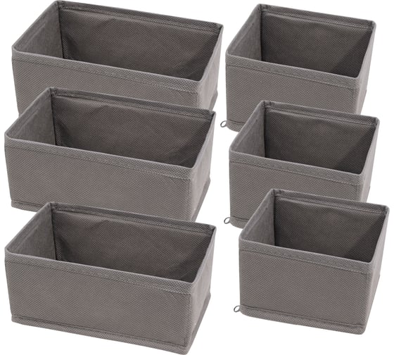 Изображение товара Набор коробок Palladium Butler 005.32 6 шт., серый 115916