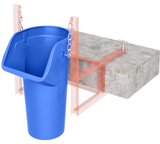 Изображение товара Погрузочная воронка мусоросброса с цепями Промышленник ПОГРУСЕК