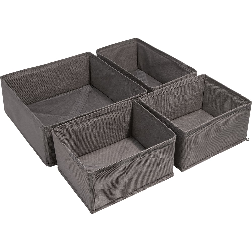 Изображение товара Набор коробок Palladium Butler 005.11 4 шт. серый складная конструкция