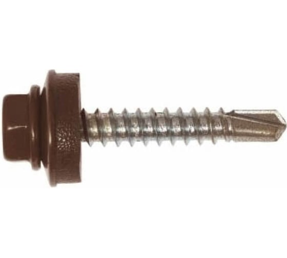 Изображение товара Кровельный саморез ГОСКРЕП 5.5х19, RAL 8017 коричневый шоколад, 70 шт., пл.конт 280 мл 2-0018280