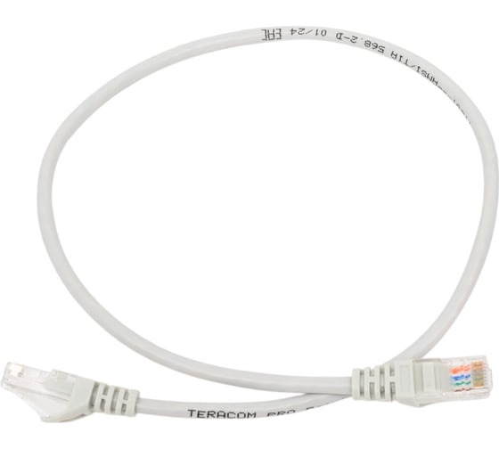 Изображение товара Неэкранированный патч-корд EKF TERACOM PRO Cat.5E UTP оболочка PVC серый (0,5м) TRP-5EUTP-PVC-05M-GY