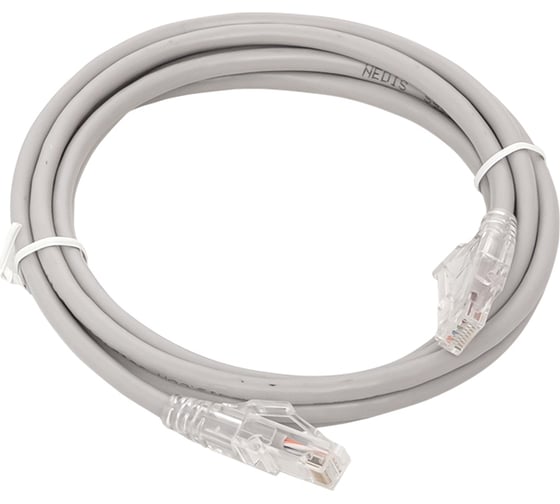 Изображение товара Неэкранированный патч-корд EKF TERACOM PRO Cat.5E UTP оболочка PVC серый (2,0м) TRP-5EUTP-PVC-2M-GY