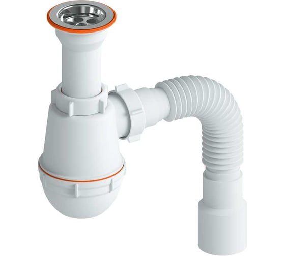 Изображение товара Сифон РМС см-01 для мойки (литой) СМ-01