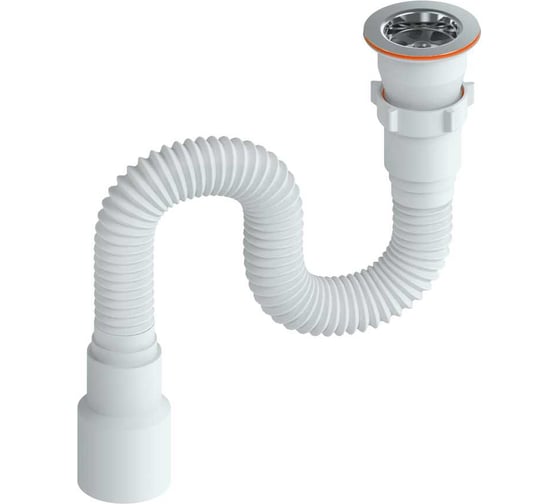 Изображение товара Сифон Ростовская мануфактура сантехники сгу-0,8 м гофрированный универсальный РМС СГУ-0,8