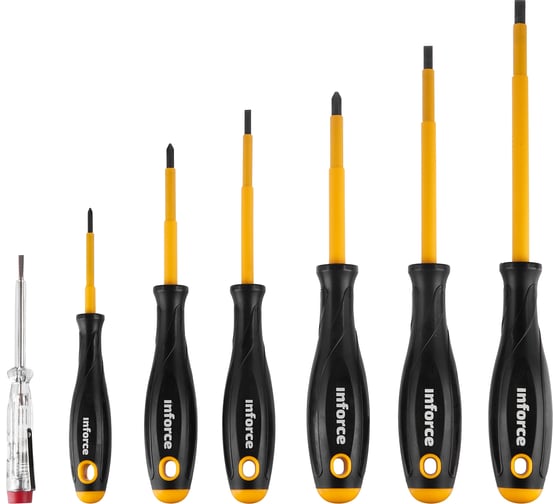Изображение товара Набор отверток диэлектрических 7шт Inforce 06-09-84