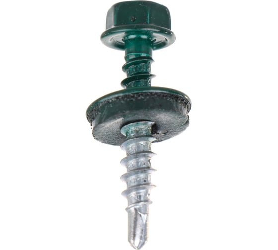 Изображение товара Кровельный саморез ГОСКРЕП 4.8х28 RAL 6005 зеленый мох, 300 шт., б.пл.конт. 1000 мл 2-0016580