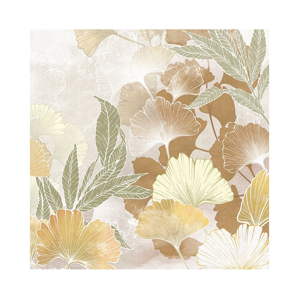 Изображение товара Фотообои ООО Ортограф 2,96x3 м флизелин Листья бежевые