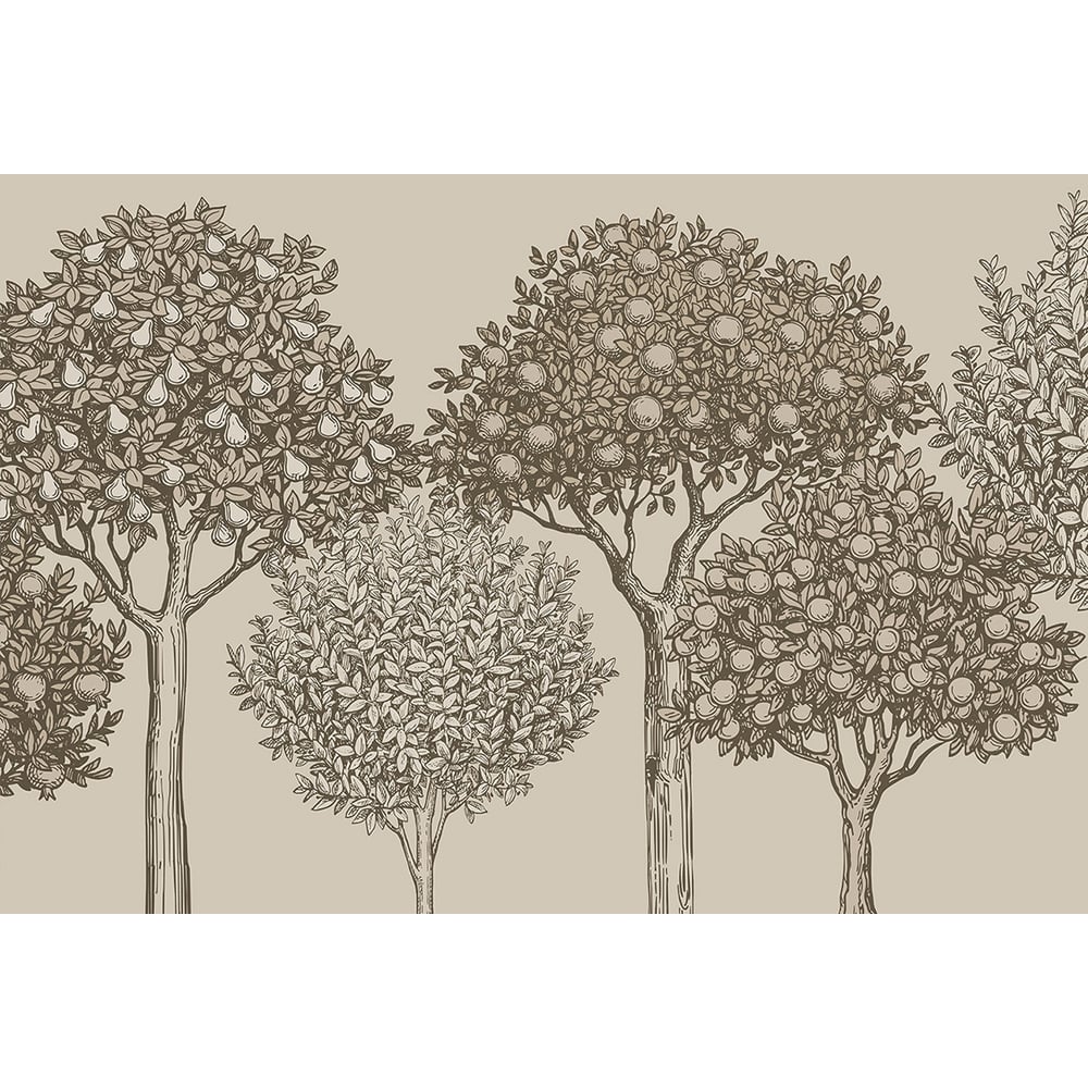 Изображение товара Фотообои ООО Ортограф 3.93x2.7 м деревья бежевые на флизелиновой основе