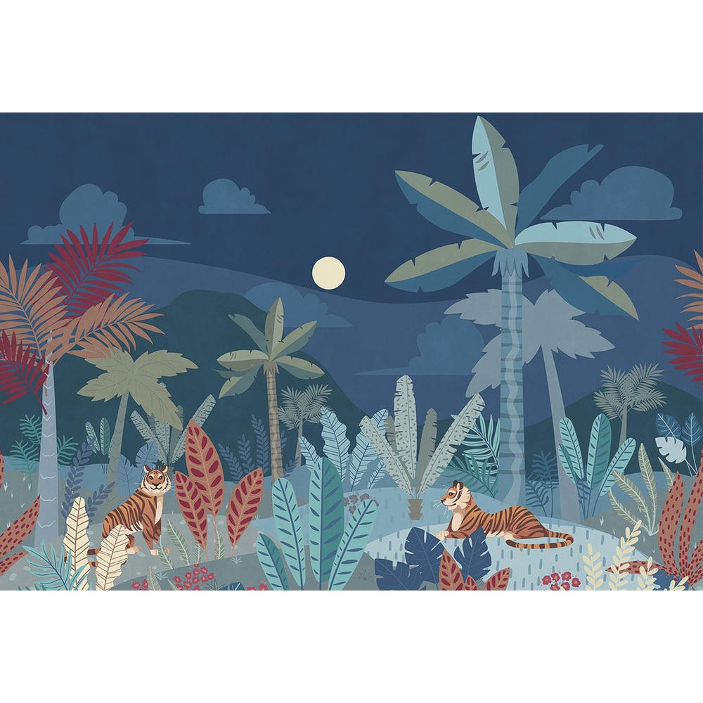 Изображение товара Фотообои ООО Ортограф 3.93x2.7 м OF_34911 с рисунком Тигр синий