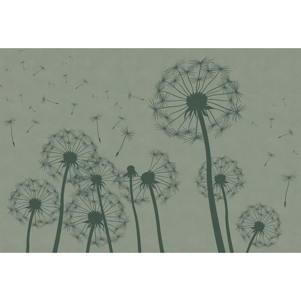 Изображение товара Фотообои ООО Ортограф 3.93x2.7 м флизелин одуванчики зеленый