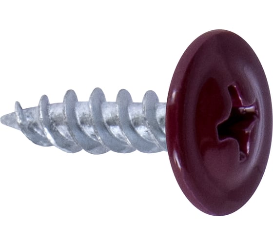 Изображение товара Саморез ГОСКРЕП ПШ 4,2х16 RAL 3005 винно-красный, 320 шт. 1-0017170