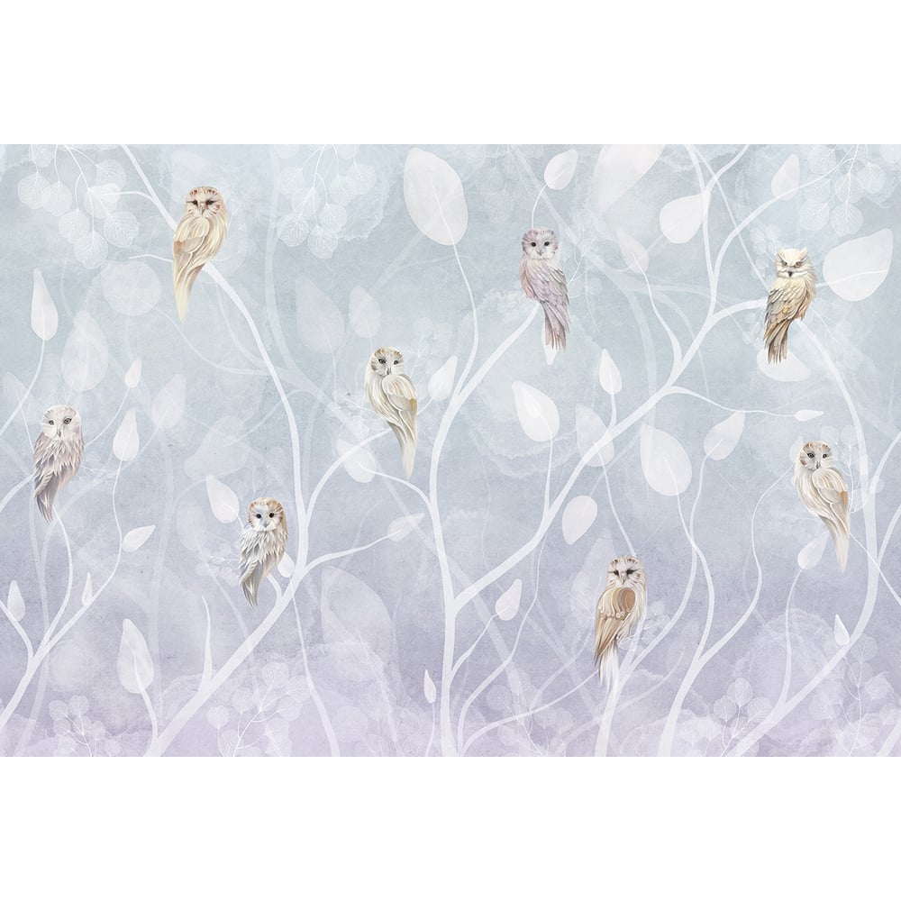 Изображение товара Фотообои ООО Ортограф 3.93x2.7 м OF_35021 с узором Птицы на ветках