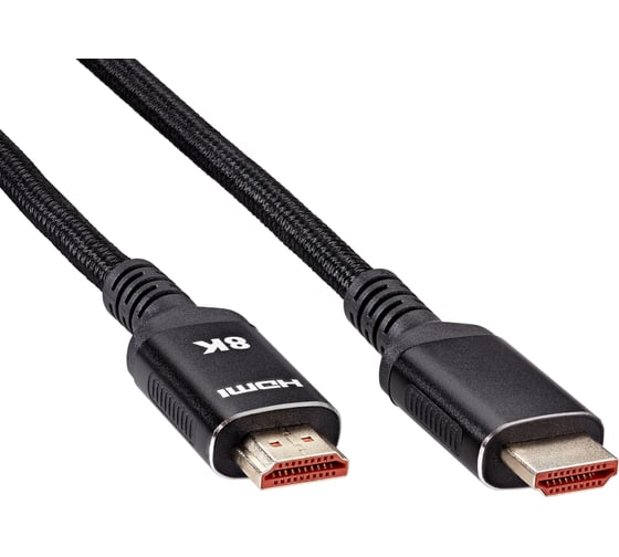 Изображение товара Кабель hdmi 19m/m ver 2.1 AOpen/Qust 8k 60hz оплетка 2m черный ACG859B-2.0