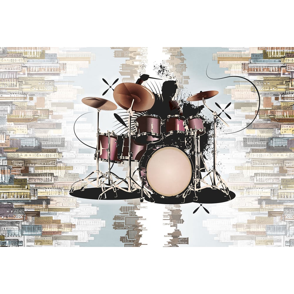 Изображение товара Фотообои ООО Ортограф 3.93x2.7 м OF_34960 с рисунком барабанщика