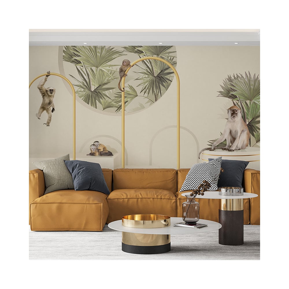 Изображение товара Фотообои ООО Ортограф 3.93x2.7 м Обезьяны на флизелиновой основе