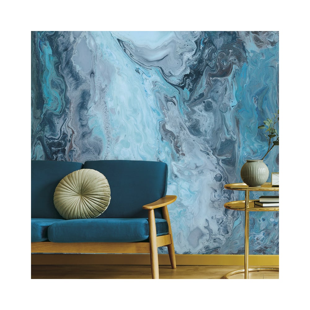 Изображение товара Фотообои голубой флюид из флизелина 1,99x2,7 м Ортограф OF_34776