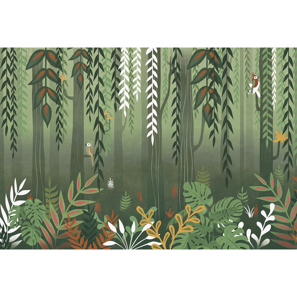 Изображение товара Фотообои ООО Ортограф 3.93x2.7 м Свисающие листья на флизелине