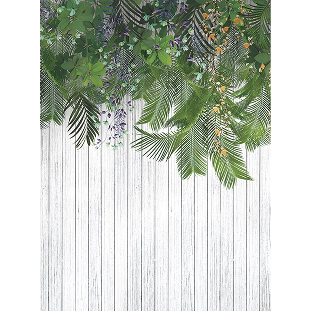 Изображение товара Фотообои ООО Ортограф 1,99x2,7 м Свисающие листья серый флизелин