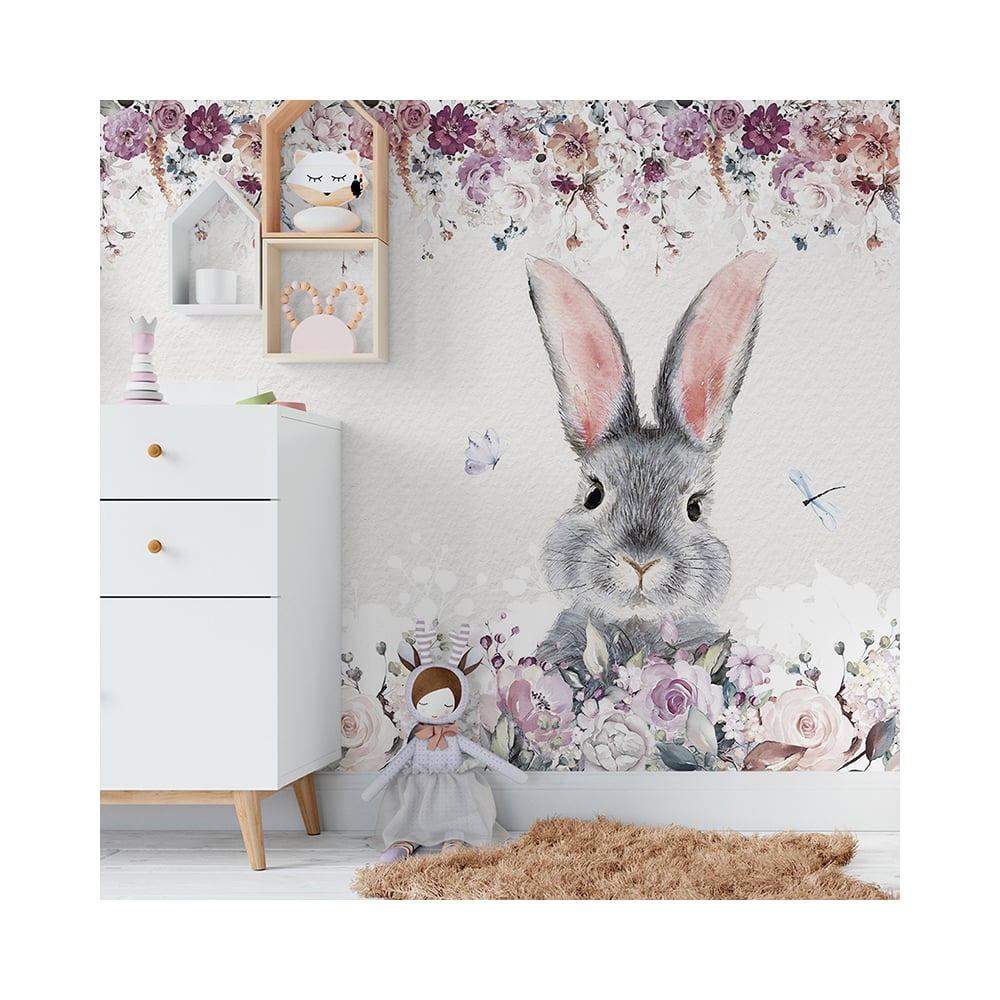 Изображение товара Фотообои ООО Ортограф 1,99x2.7 м Зайцы бежевый флизелин