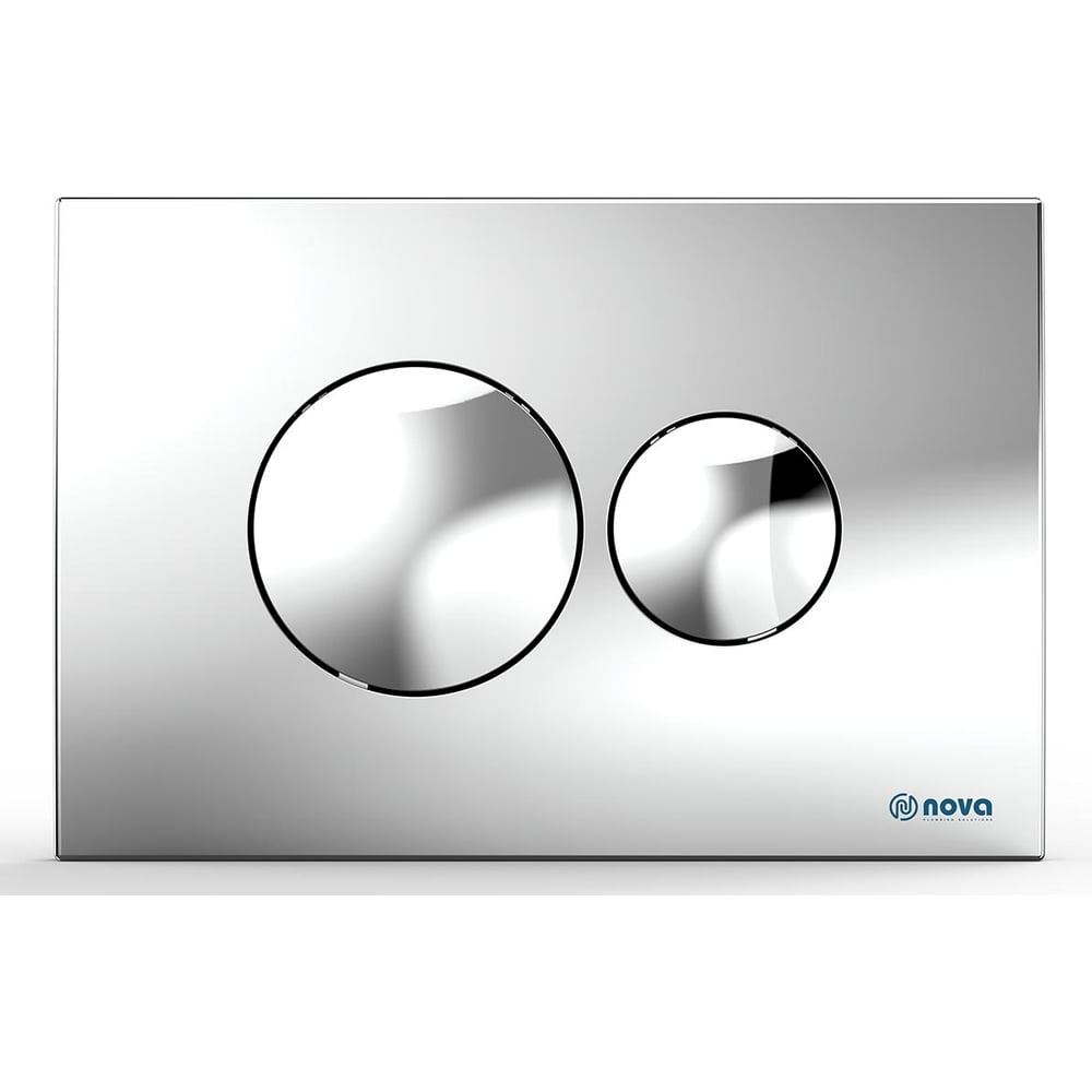 Изображение товара Кнопка к инсталляции Nova круглая хромированная 7312