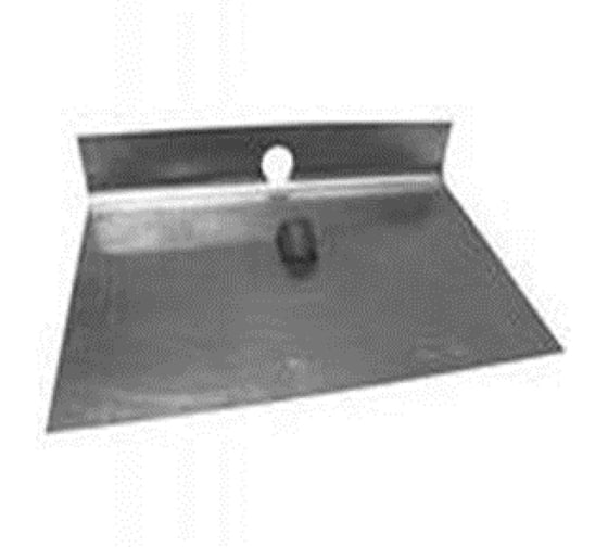 Изображение товара Однобортная лопата ООО Агростройлидер 500x375мм алюминиевая с планкой без черенка СНЕГ-03.02