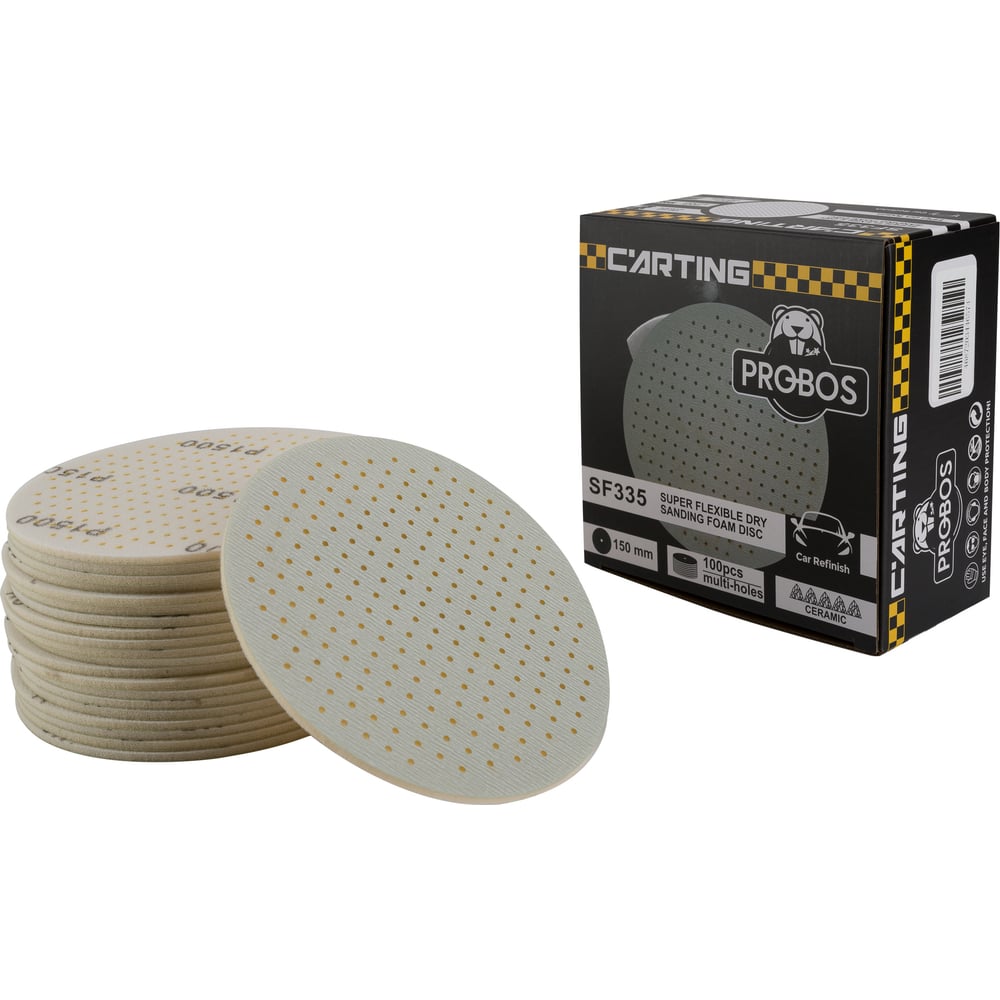 Изображение товара Абразивный гибкий круг PROBOS SF335 Hookit 150 мм R1500 для шлифовки