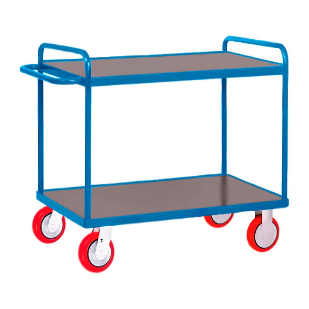 Изображение товара Профессиональная 2-х ярусная платформенная тележка МосТележка ТЯ2-12282 1220х820 мм